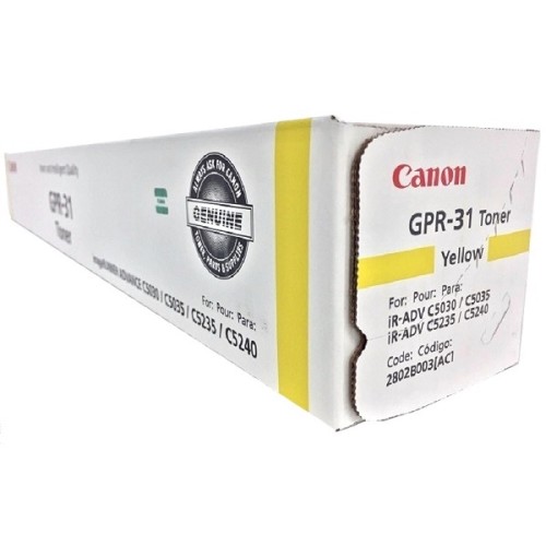 Toner Canon GPR-31Y Amarelo (2802B003AA)